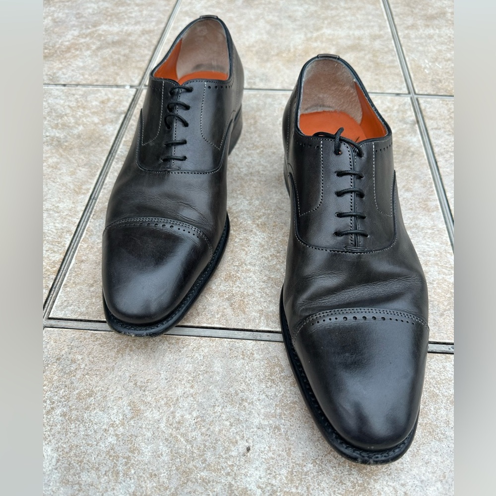 Classic Black Leather Men's Shoes